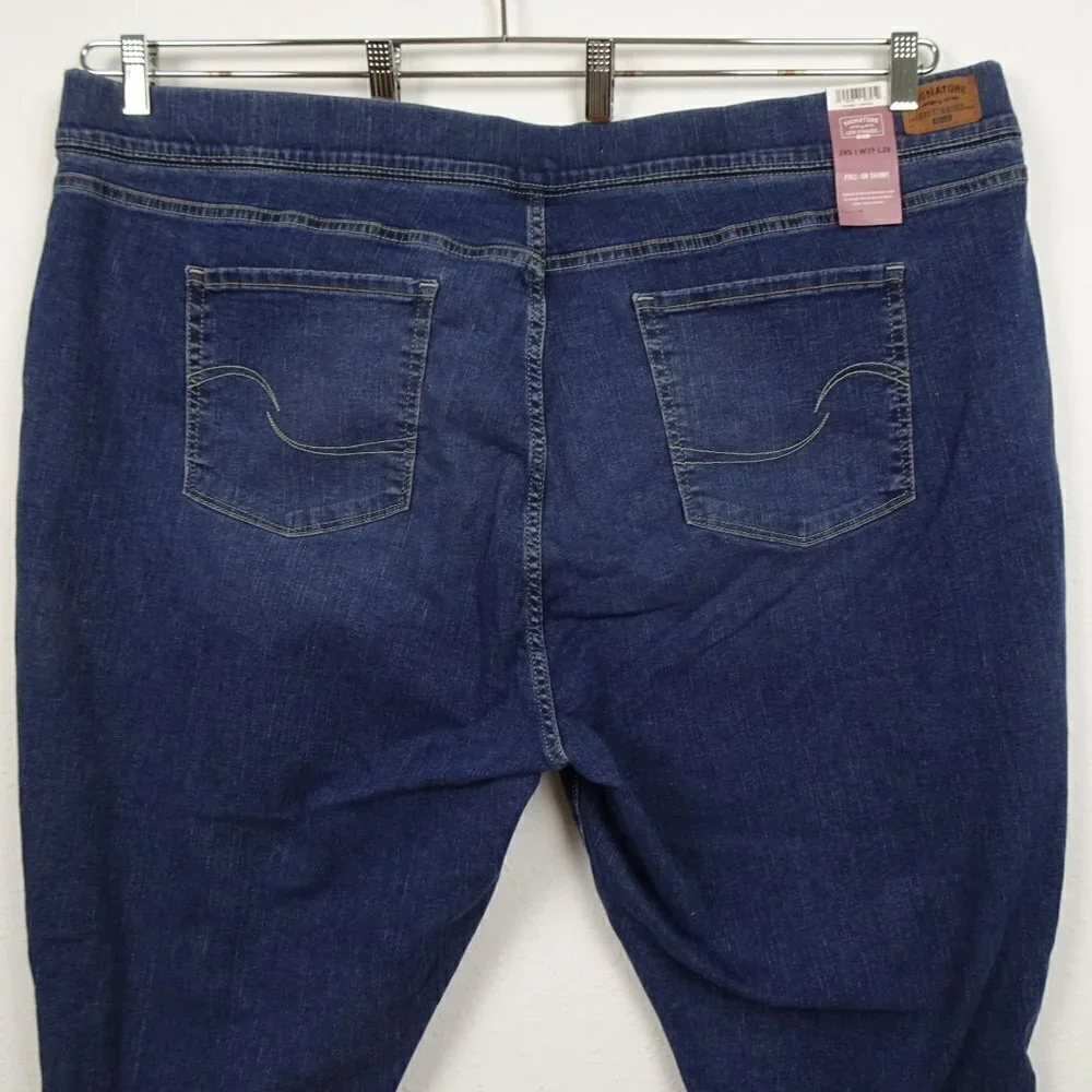 Levi Strauss Signature Skinny Jeans Women's Plus Size 28 Blue Stretch Denim - Picture 5 of 13